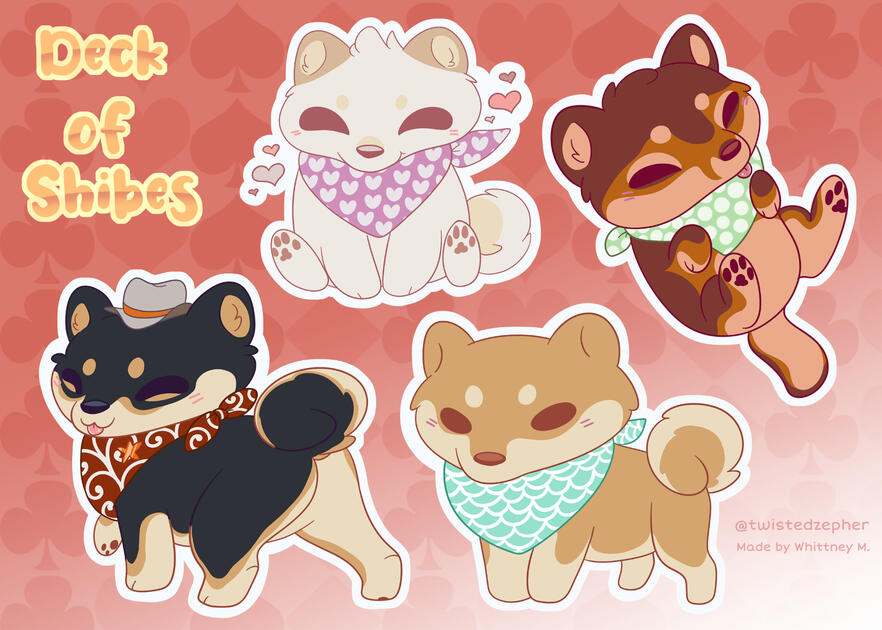 Shiba Inu sticker set